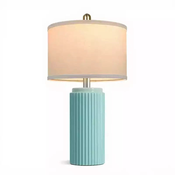 luminaria-mesa-turquesa-ceramica-canelada-design-contemporaneo
