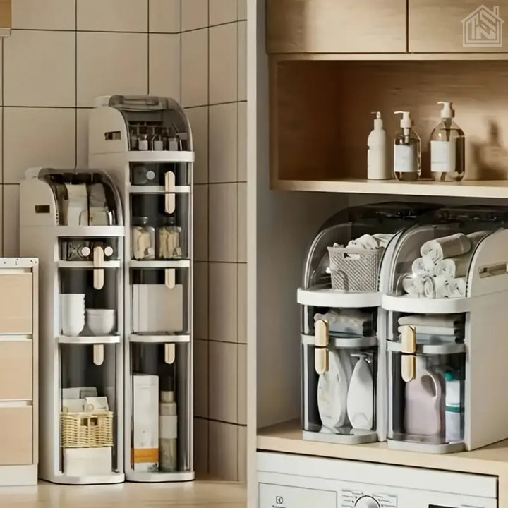 organizador gaveteiro móvel e compacto na cozinha