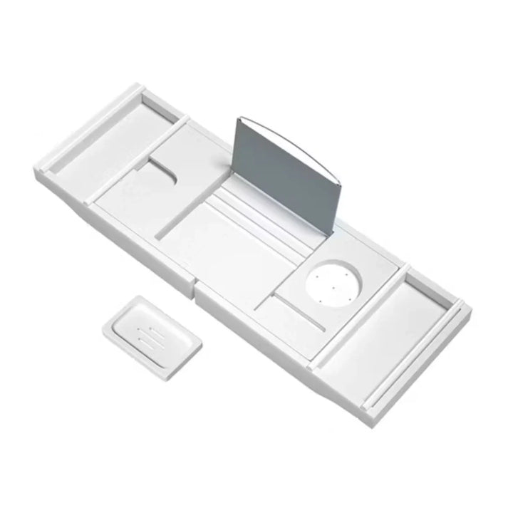 bandeja para banheira branca com fundo branco