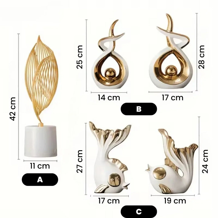 dimensões-objetos-de-decoração-para-sala-características-branco-e-dourado