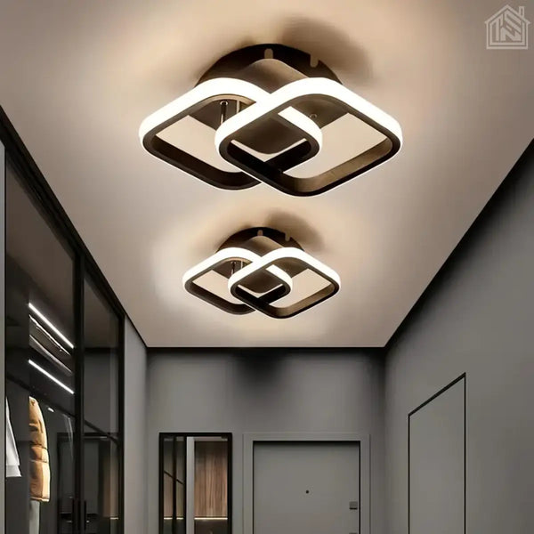 luminária-de-teto-led-duplo-preto-na-sala