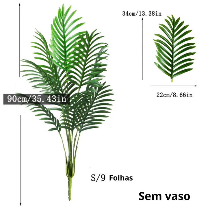dimensões-planta-artificial-para-sala-palmeira-vista-frontal